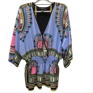 Ashley Stewart Multicolor Boho Tunic